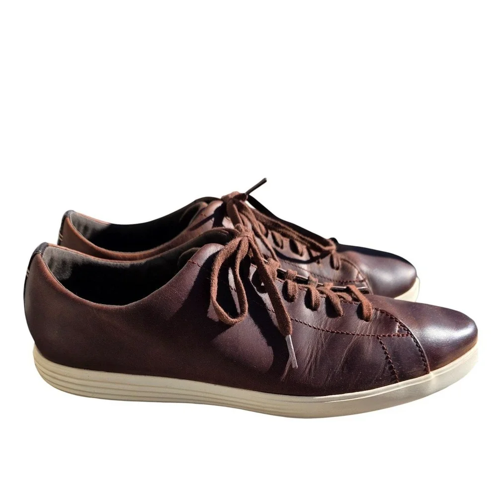Cole Haan Grand Crosscourt‎ II leather sneakers in a dark brown Mens sz 13